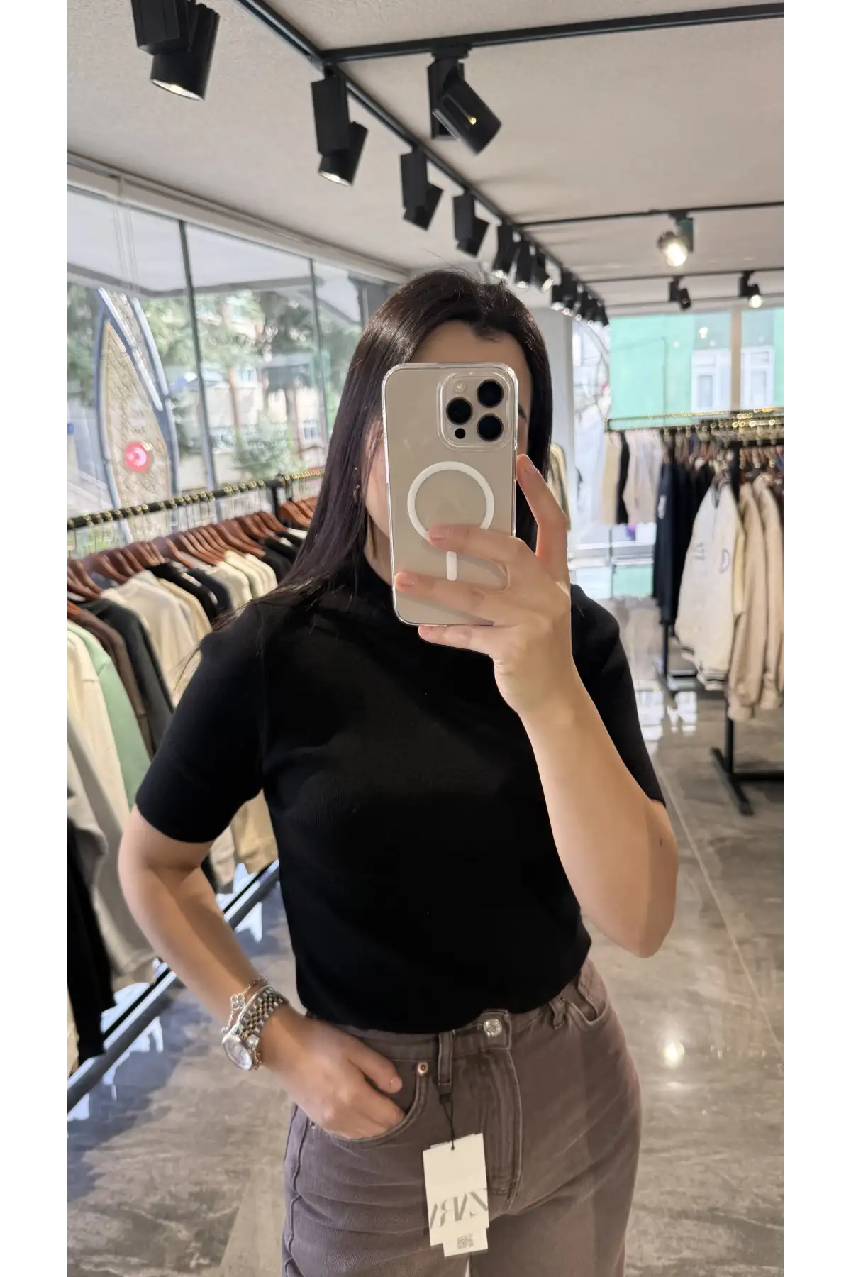 Mossimo Siyah Triko Bluz