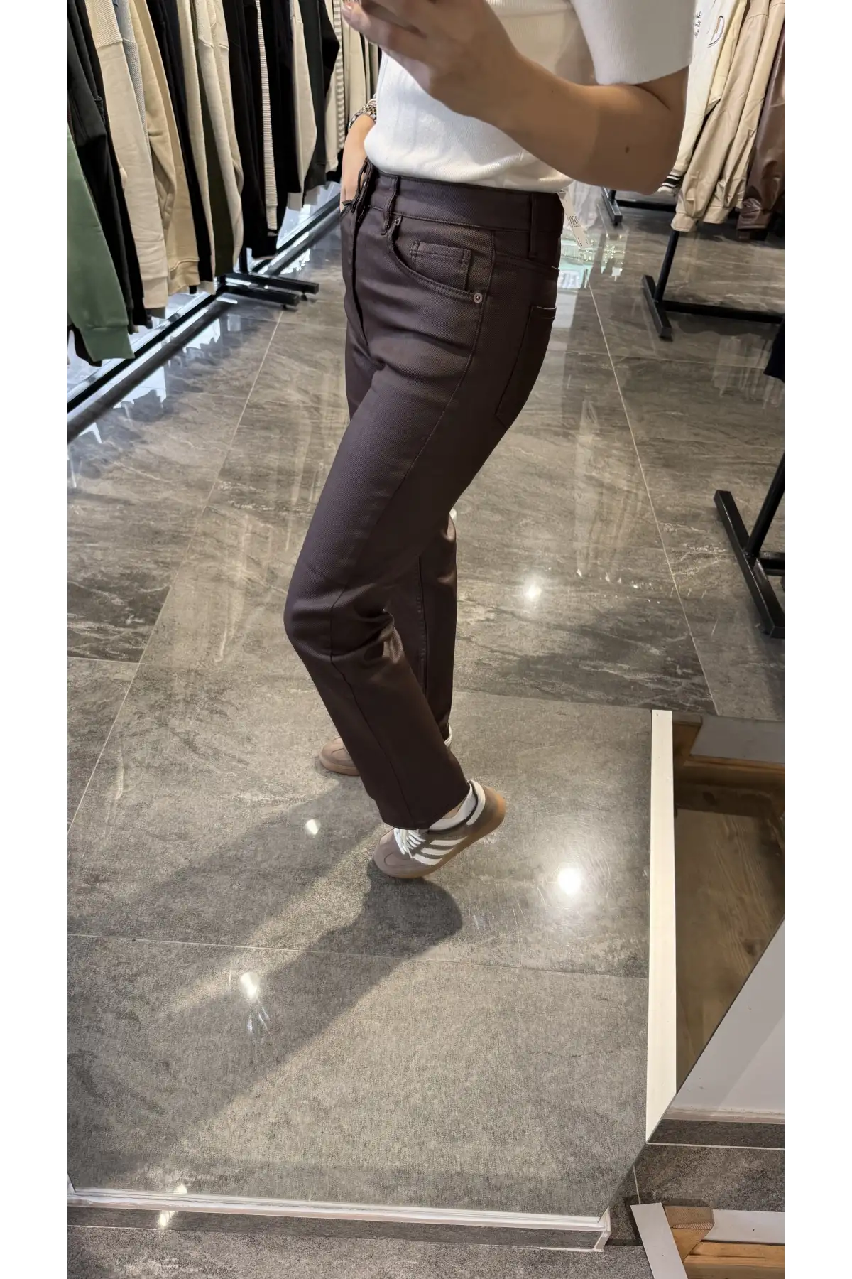 Mumlu Kahverengi Jean