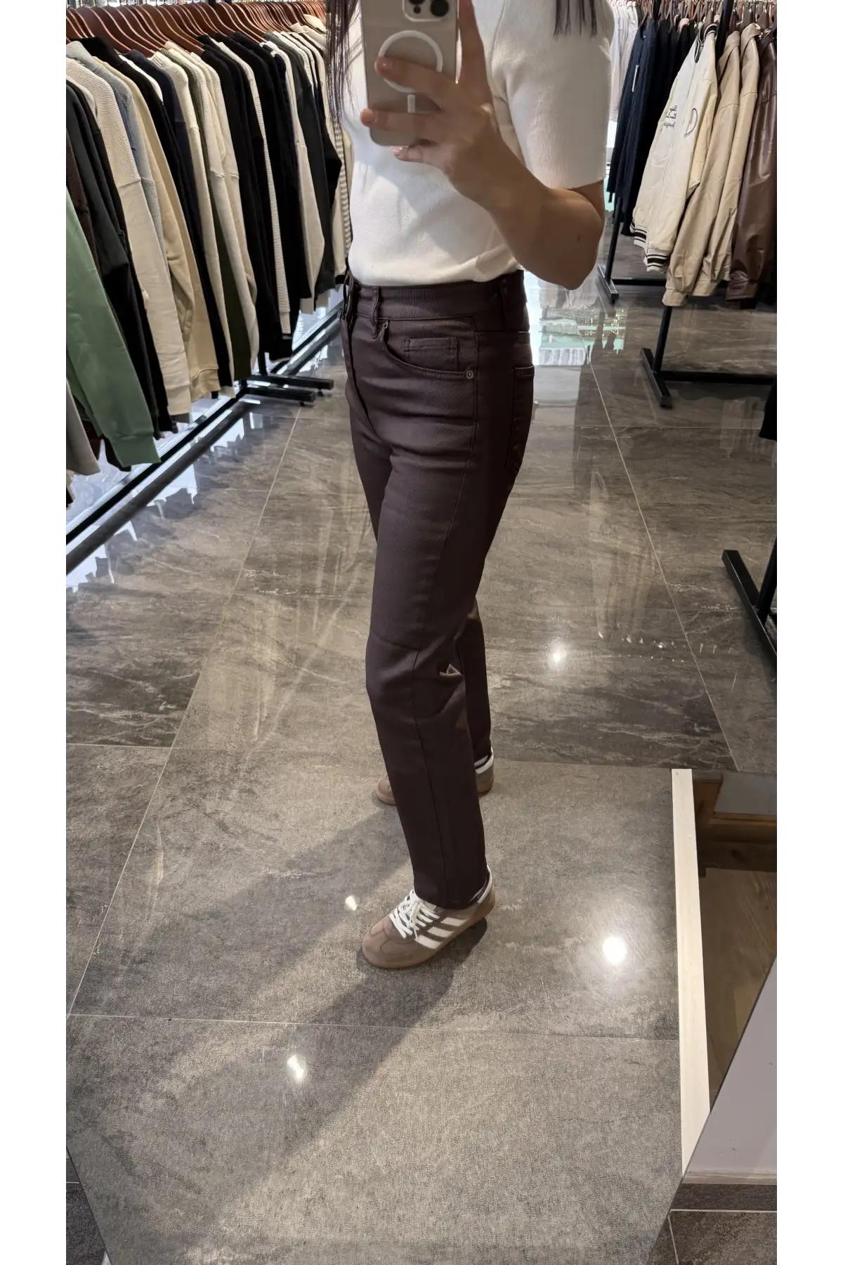 Mumlu Kahverengi Jean