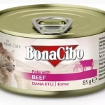 BonaCibo Ezme Dana Etli Yetişkin Yaş Kedi Maması 85gr