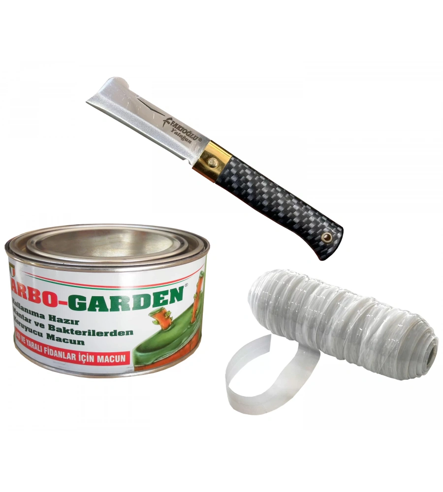 Ağaç Meyve Fide Aşılama Seti Aşı Çakısı + Aşı Macunu + Aşı Bağı