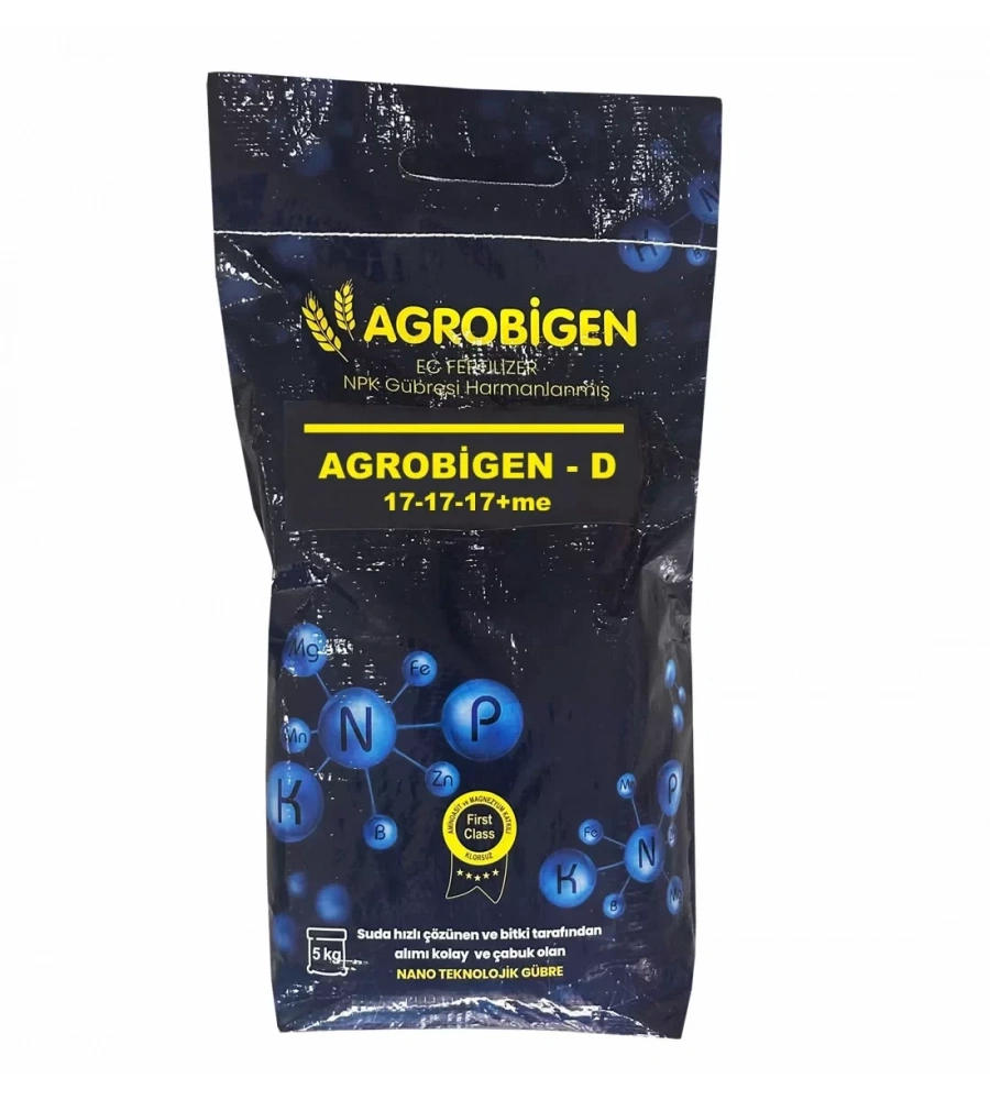 Agrobigen-D Npk Gübresi Harmanlanmış 17-17-17-Me 5Kg