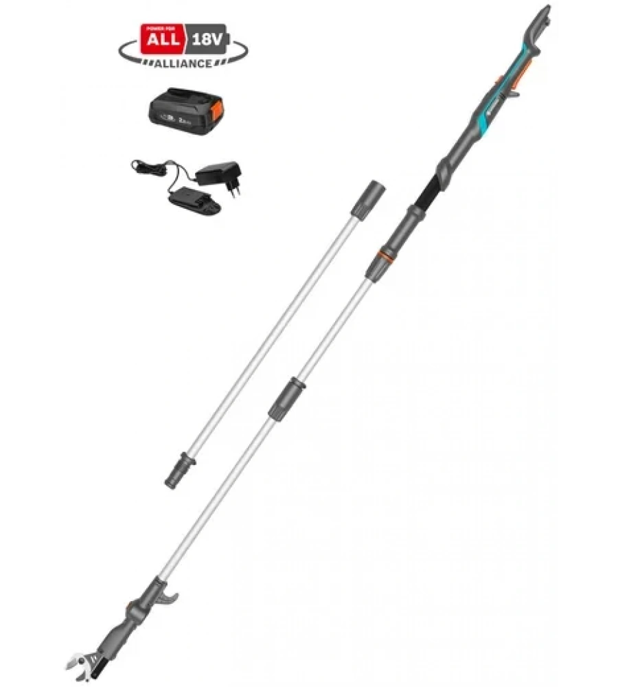 Akülü Teleskopik Yüksek Dal Makası HighCut 360/18V P4A Set