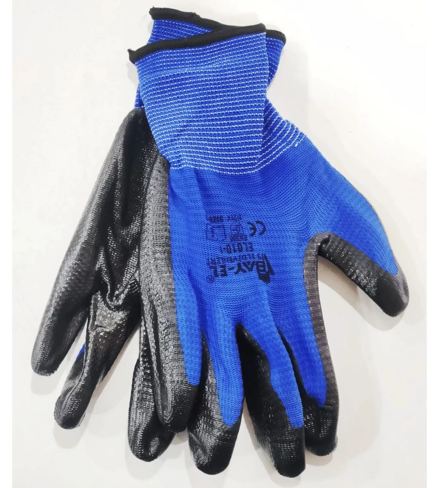 Bay-El El009 Nitril Kaplama Iş Eldiveni 10 Numara