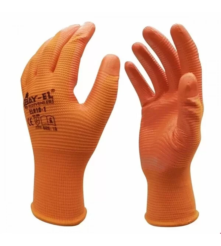 Bay-El Zebra Eldiven Turuncu El007 10 Numara