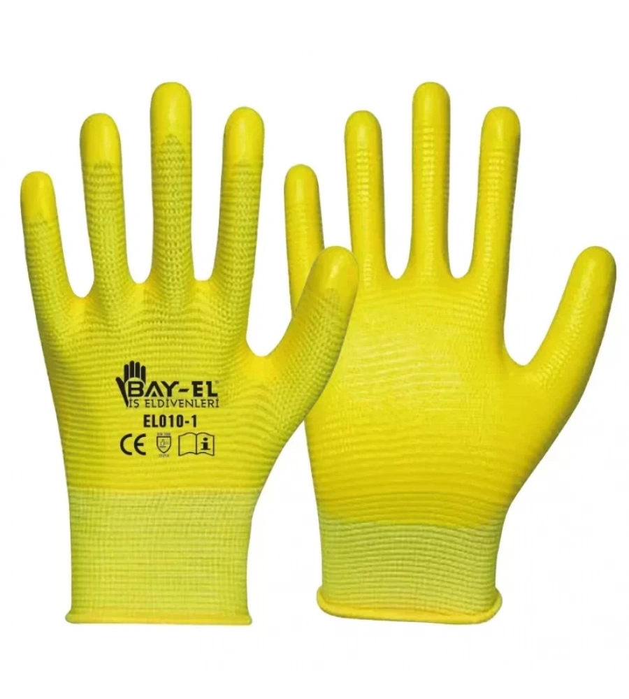 Bay-El Zebra Sarı Eldiven El006 10 Numara
