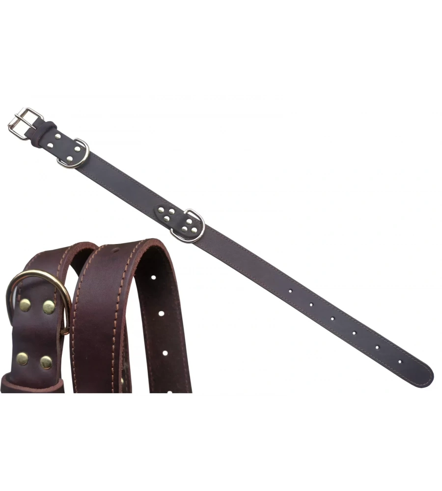 Deri Köpek Boyun Tasması 72,5X3,5Cm H014-3-L