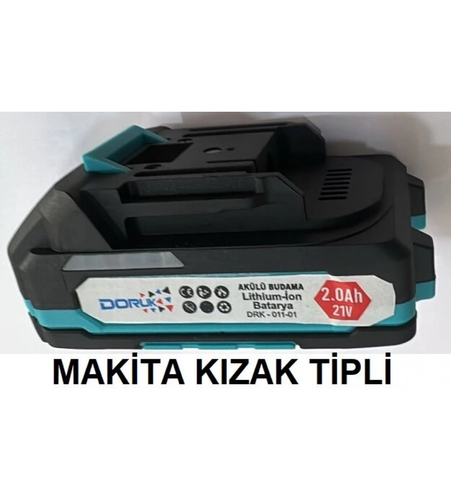 DORUK AKÜ 21 V 2 Ah YEDEK BATARYA ( MAKİTA TİP)