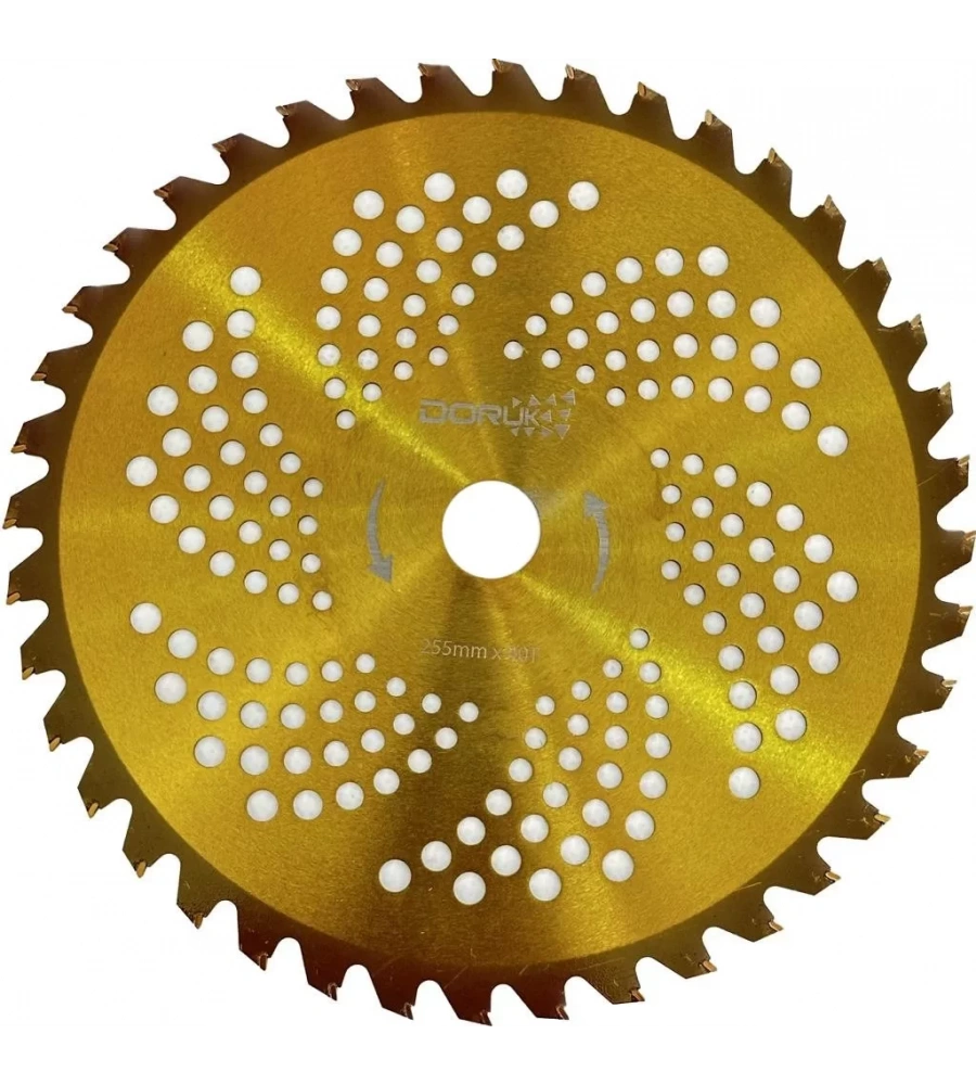 Doruk Motorlu Tırpan Sarı Daire Elmas Bıçak Testere 255Mm