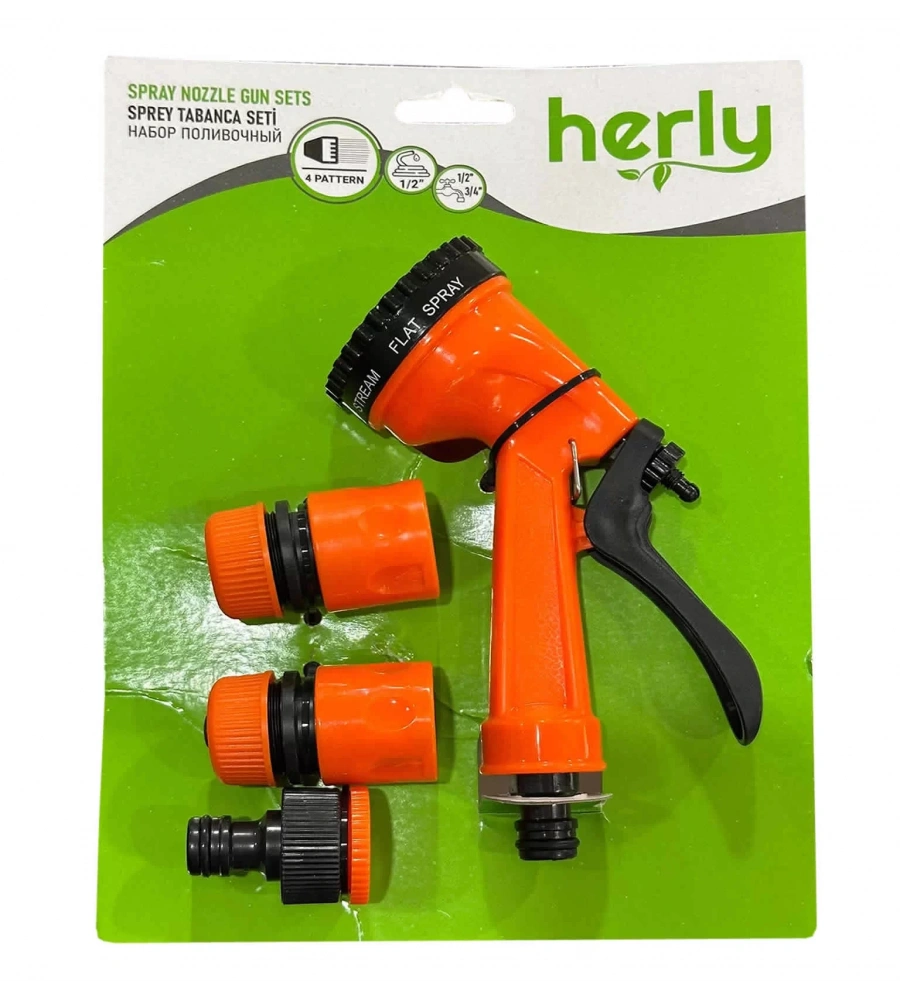 Herly HL1201 Sulama Sprey Tabanca Seti 4 Fonksiyonlu