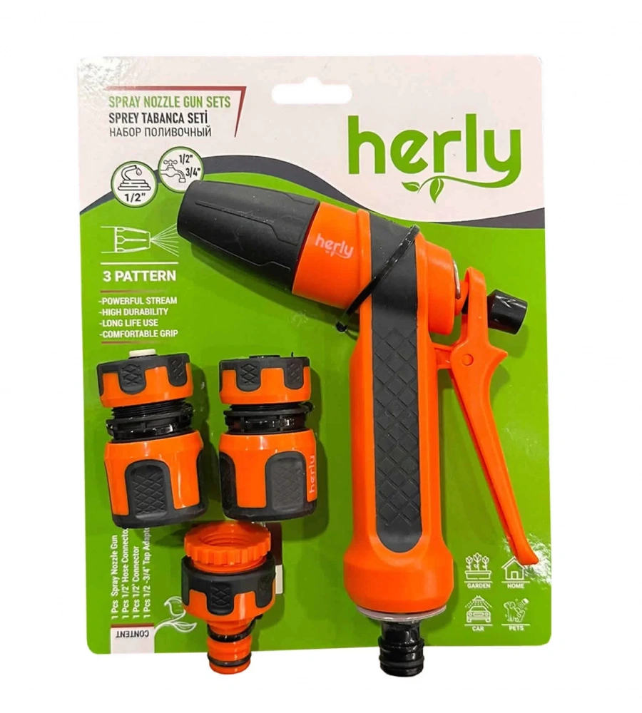 Herly HL2202 Sulama Sprey Tabanca Seti 3 Fonksiyonlu