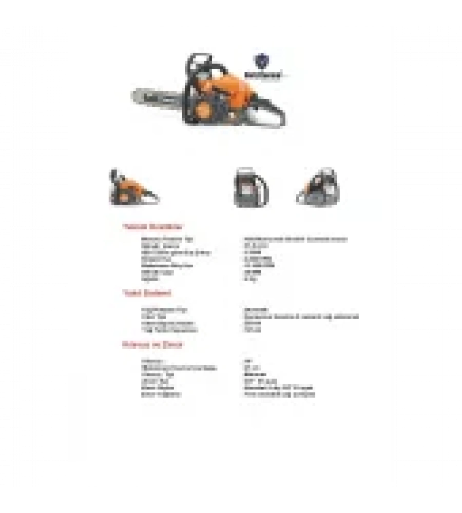 HOLZFFORMA G185 BENZİNLİ MOTORLU TESTERE