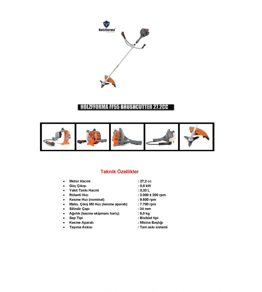HOLZFFORMA YAN TIRPAN MOTORU FF55