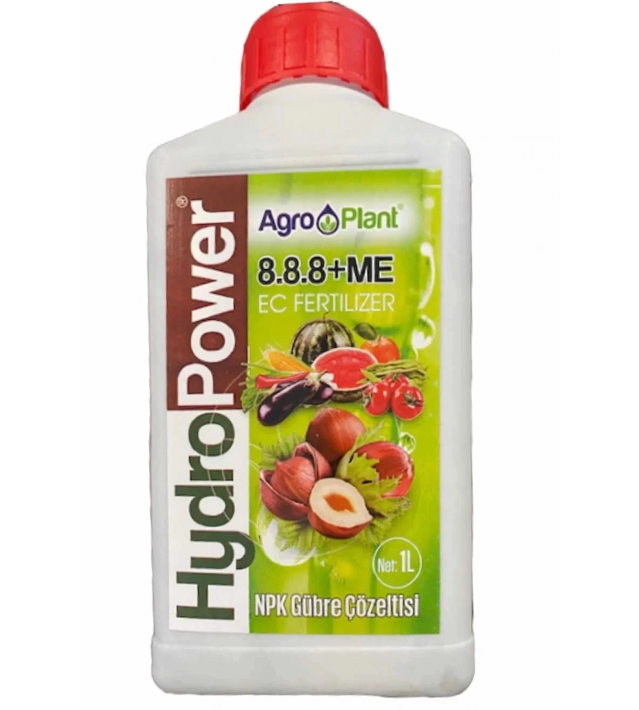 Hydropower Npk Gübre Çözeltisi 8+8+8+Me Sebze Meyve Kompoze Gübre 1Lt