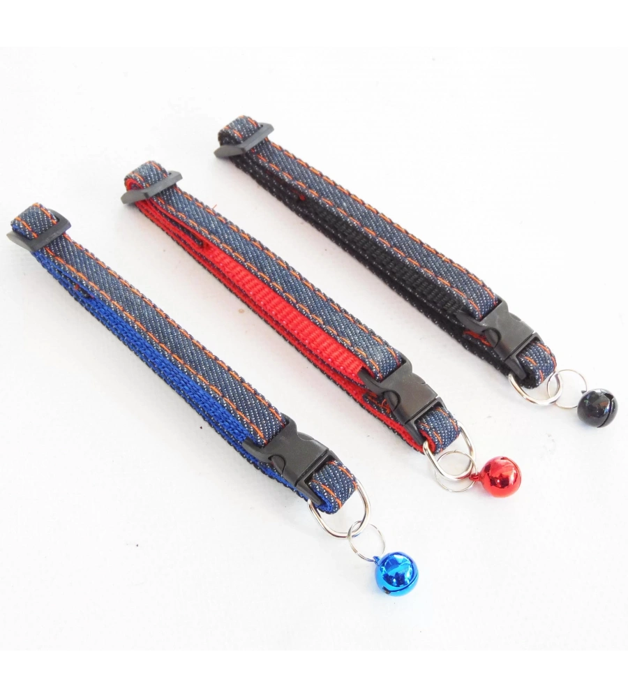 Kedi Köpek Boyun Tasması Desenli Ayarlanabilir Zilli Tasma Hr03