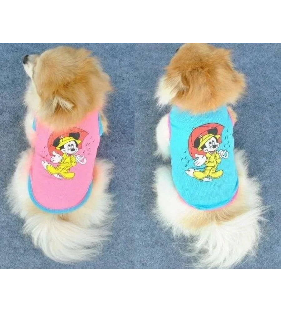 Kedi Köpek Elbisesi File Yazlık Mickey Atlet Giysi Hb1064