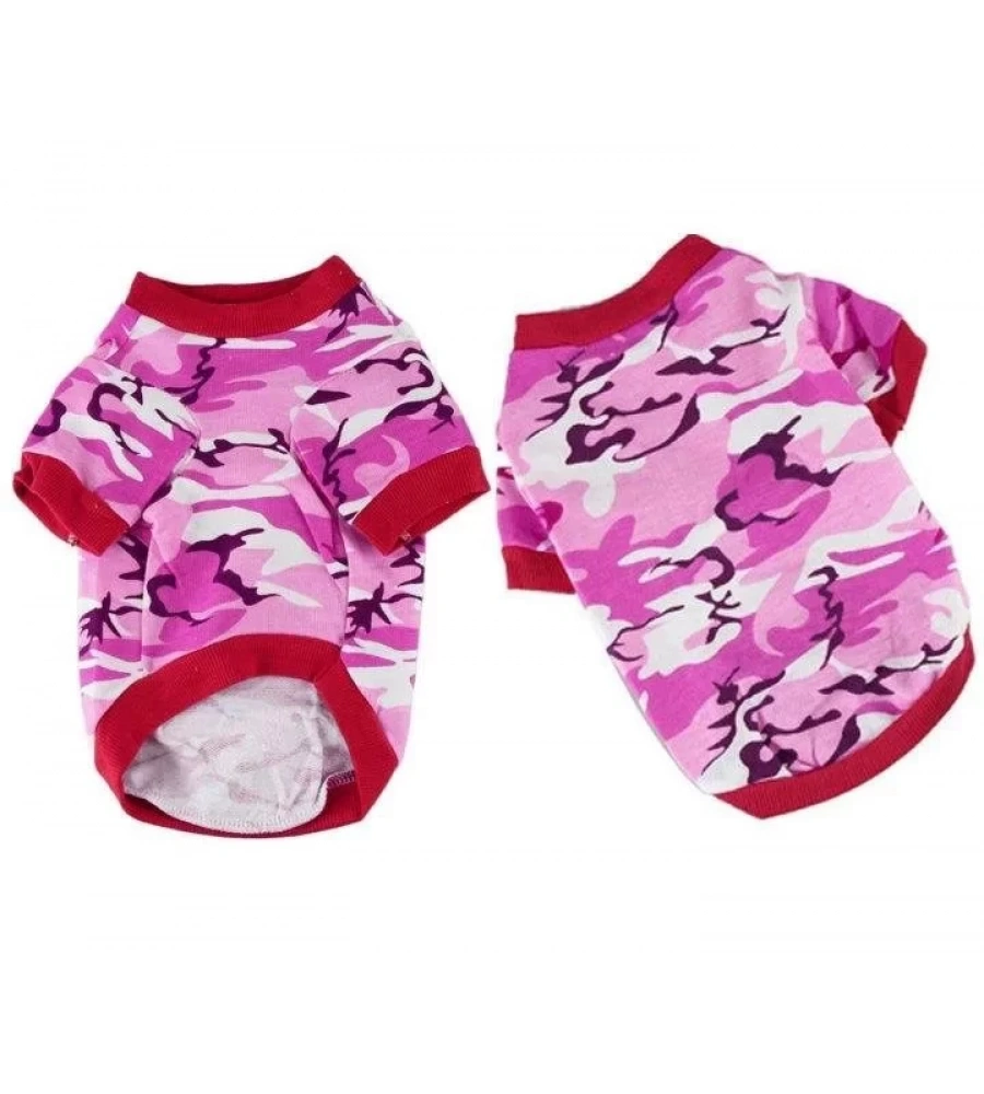 Kedi Köpek Elbisesi Kamuflaj Tshirth Giysi Kıyafet Hb1077