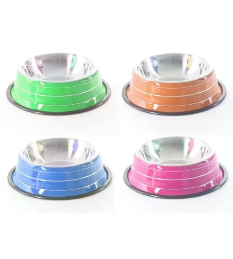 Kedi Köpek Mama Kabı Çizgili 26Cm Hb1034