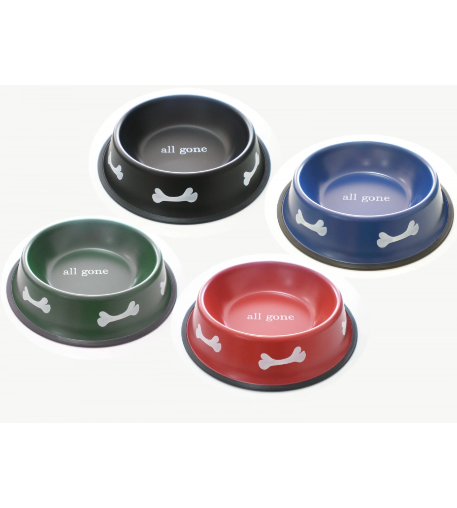 Kedi Köpek Renkli Mama Su Kabı Metal Hrb-136 17Cm