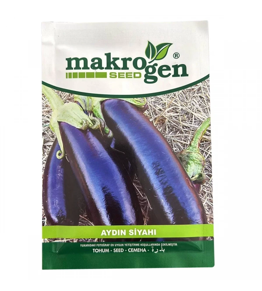 Makrogen Aydın Siyahı Patlıcan Tohumu 25Gr Paket