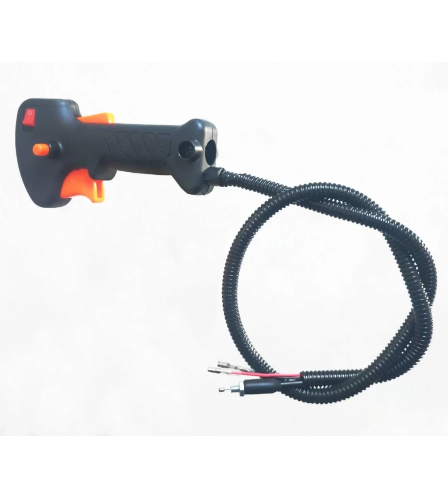 Motorlu Yan Tip Tırpan Tetik Kabze Komple Gaz Teli 20Mm Boru Çapı