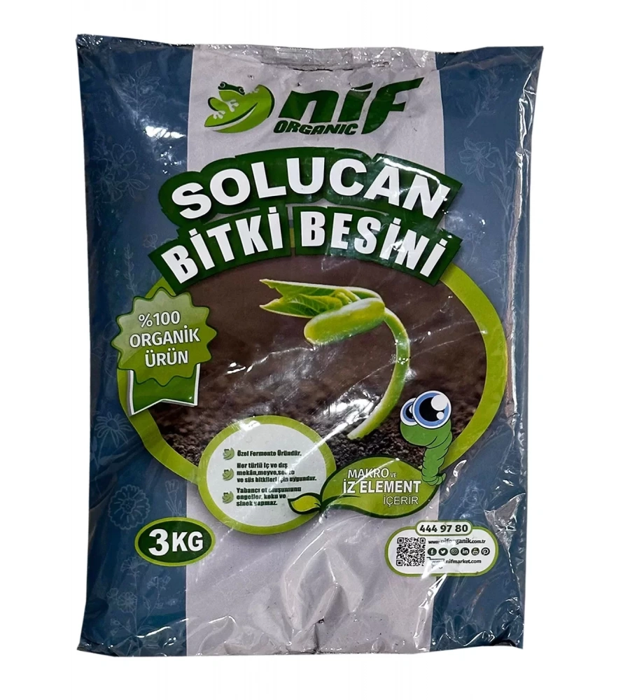 Nif Solucan Bitki Besini %100 Doğal 3 Kg