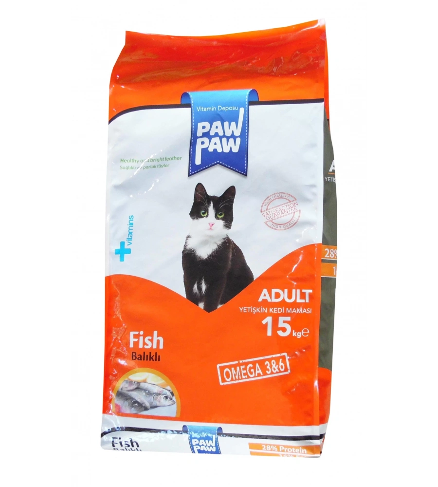 Paw Paw Balıklı Yetişkin Kedi Maması 15Kg