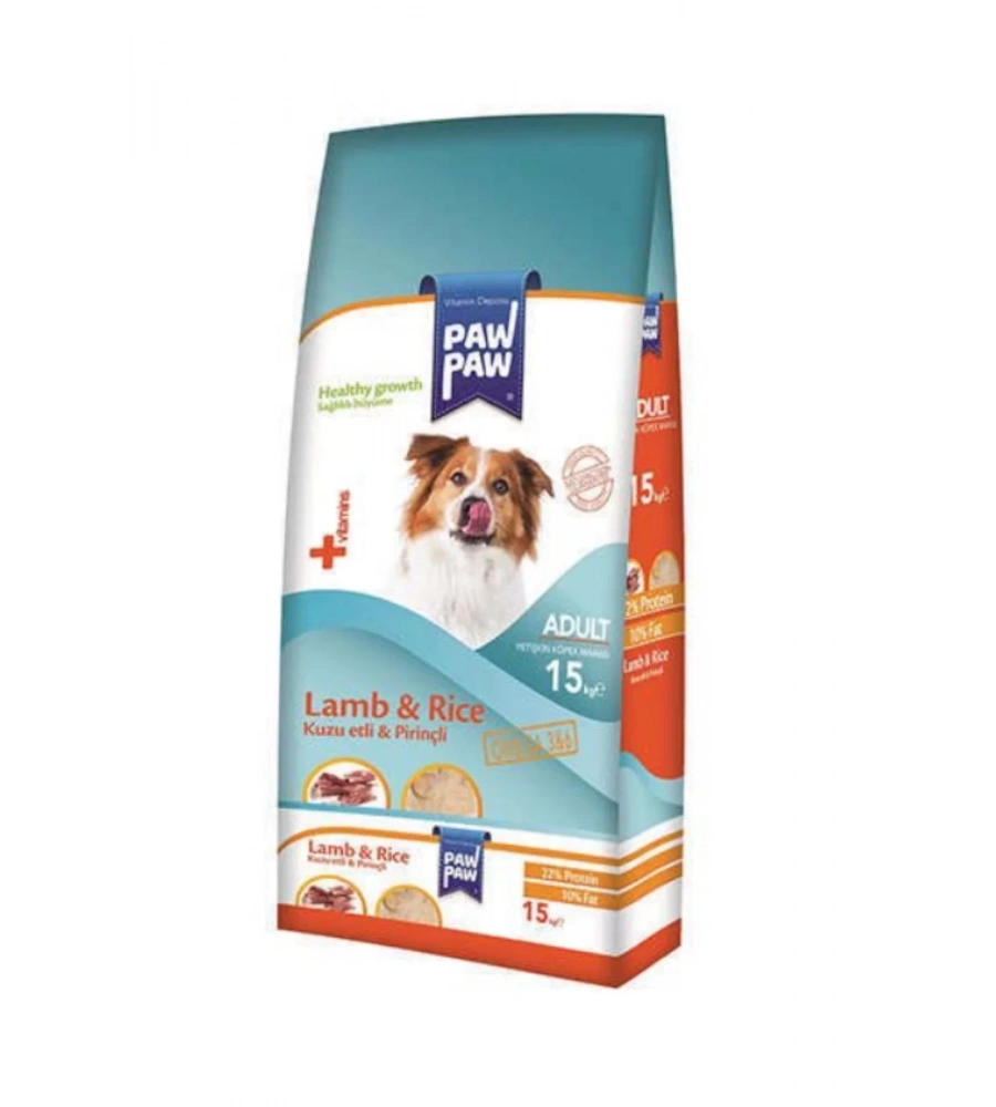 Paw Paw Pirinçli Kuzu Etli Yetişkin Köpek Maması 15 Kg