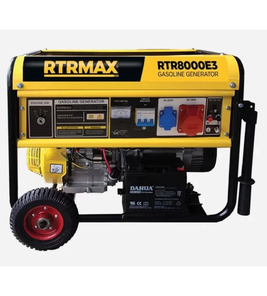 Rtrmax Rtr8000E3 Benzinli Jeneratör 8.1Kva Marşlı Trifaze