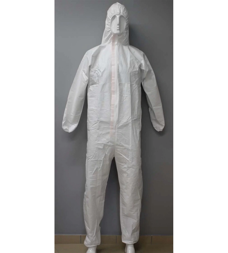 Tek Kullanımlık Fermuarlı İşçi Tulumu Kapşonlu 140Gr 1Ad