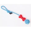 Köpek Kemik Desenli İpli Diş Kemirme Oyuncak Nu-345037