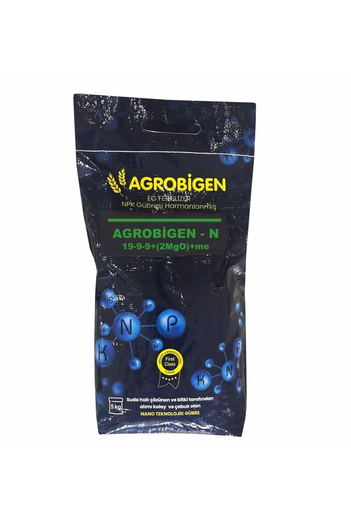 Agrobigen-N Npk Gübresi Harmanlanmış 19-9-9+(2Mgo)+Me 5Kg
