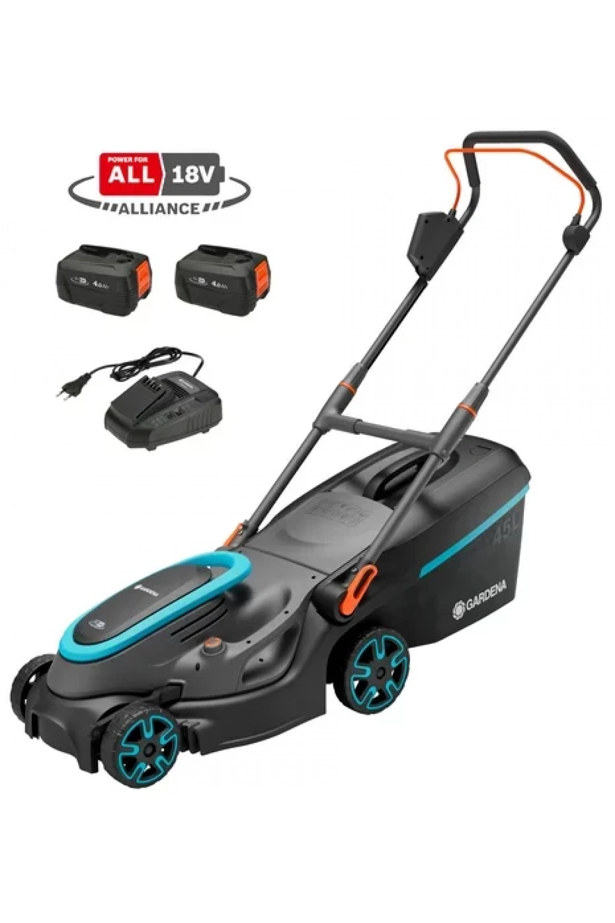 Akülü Çim Biçme Makinesi PowerMax 37/36V P4A Set