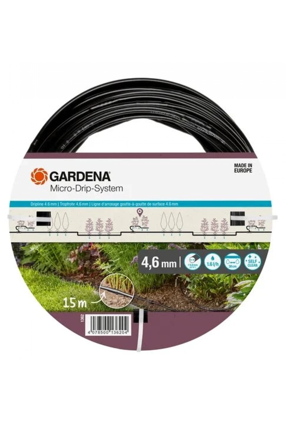 Damla Sulama Hortum 4.6mm, 3/16 (15m)