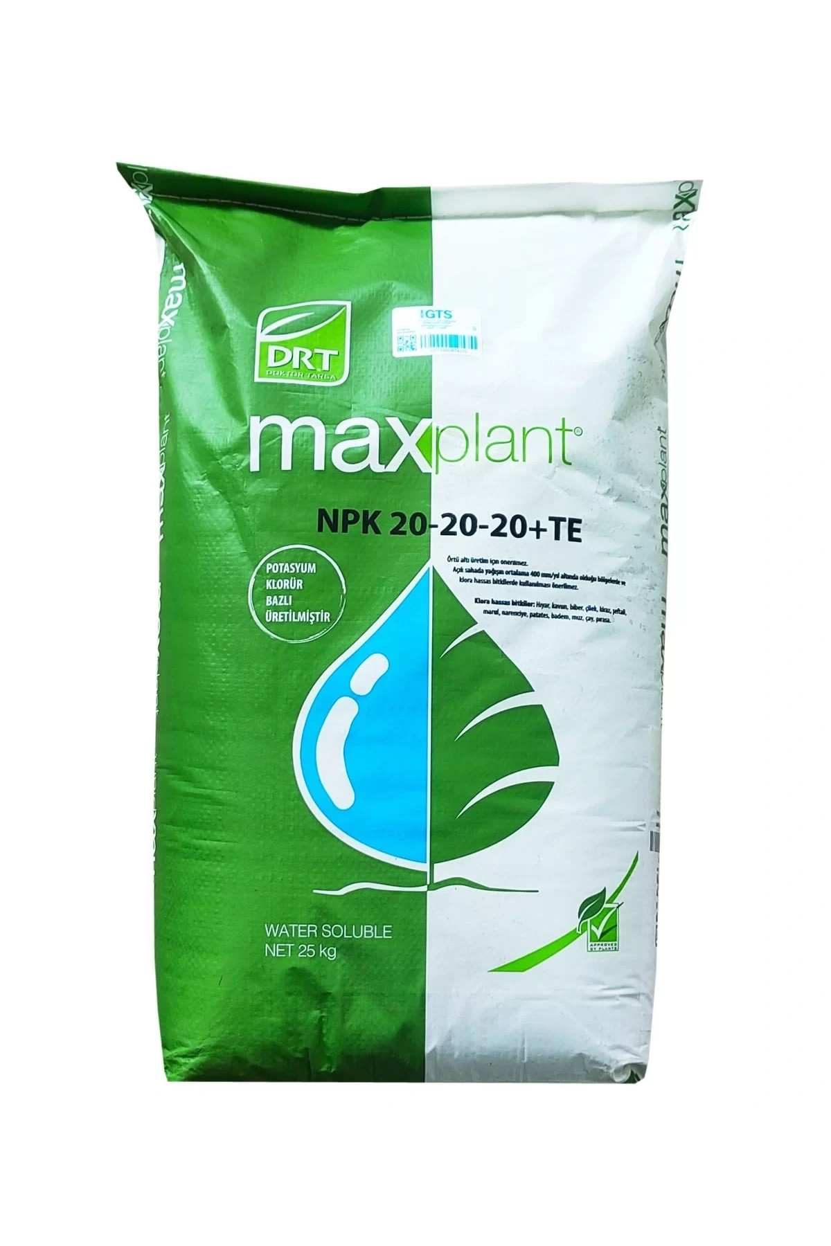 Dr Tarsa Maxplant 20-20-20+Te 25Kg Npk Gübresi Harmanlanmış