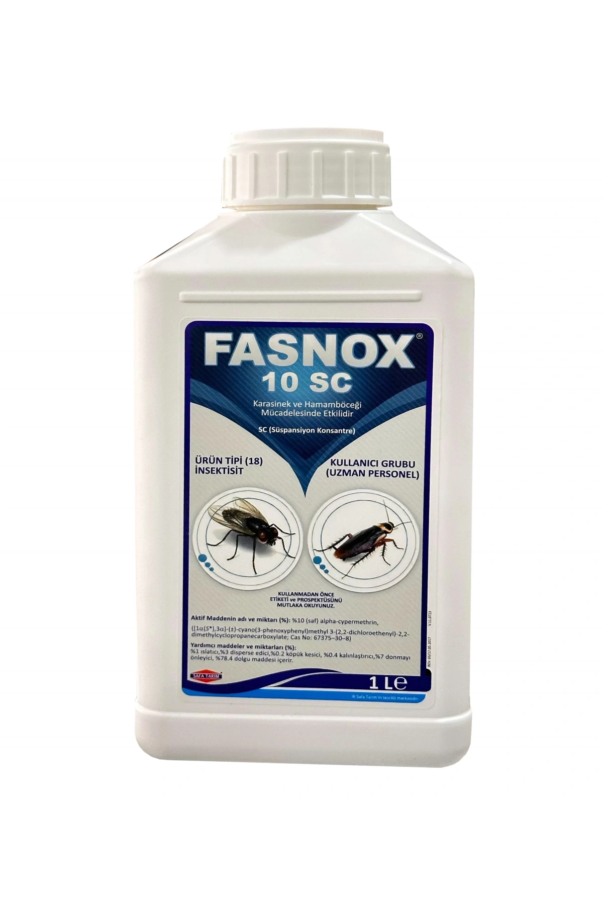 Fasnox 10 SC Kokusuz Haşere Öldürücü Karasinek Hamam Böceği Haşere İlacı 1lt