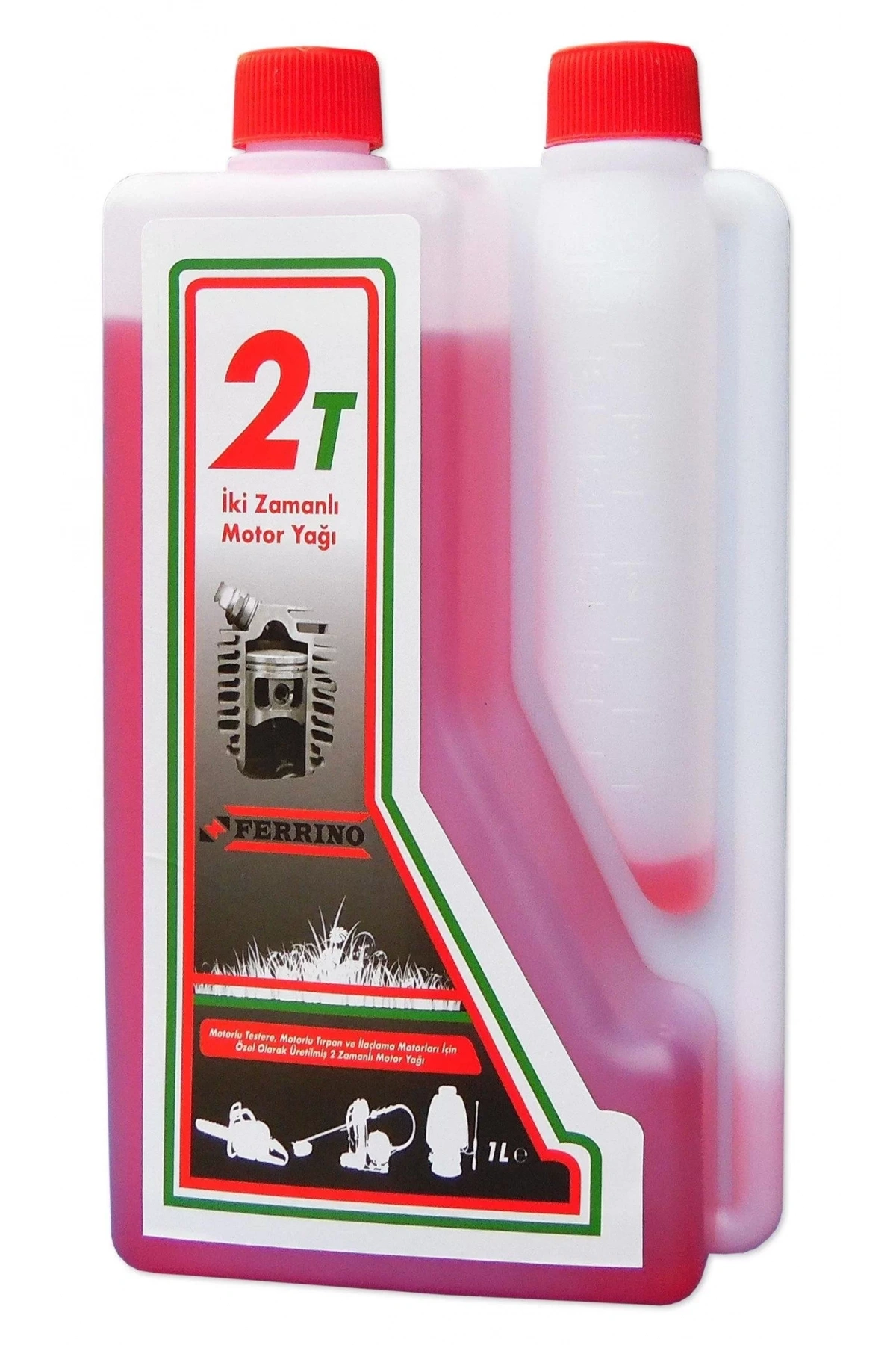 Ferrino 2T İki Zamanlı Motor Yağ 1Lt Ölçekli Motorlu Testere Tırpan İlaçlama Benzin Yağı