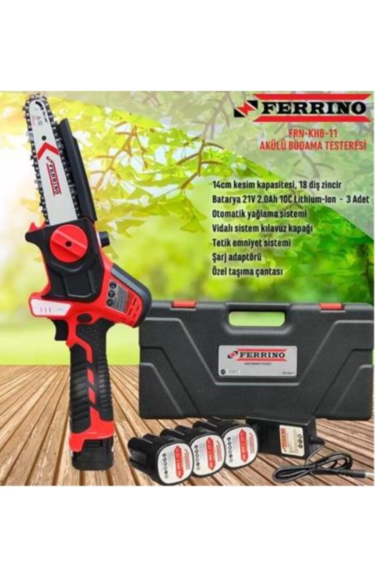 Ferrino KHB-11 Red Akülü Testere 2000W