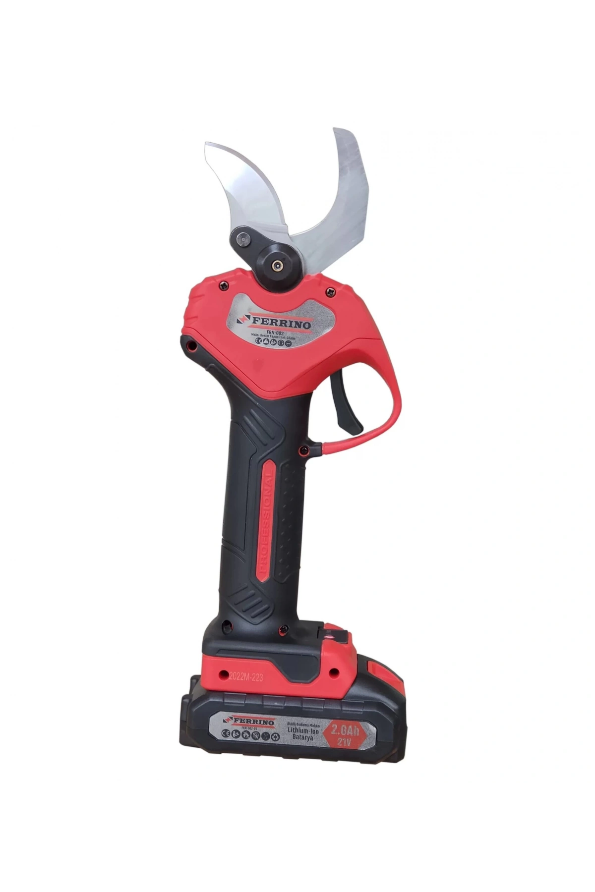 FERRİNO KIRMIZI AKÜLÜ MAKAS 4CM SENSÖRLÜ