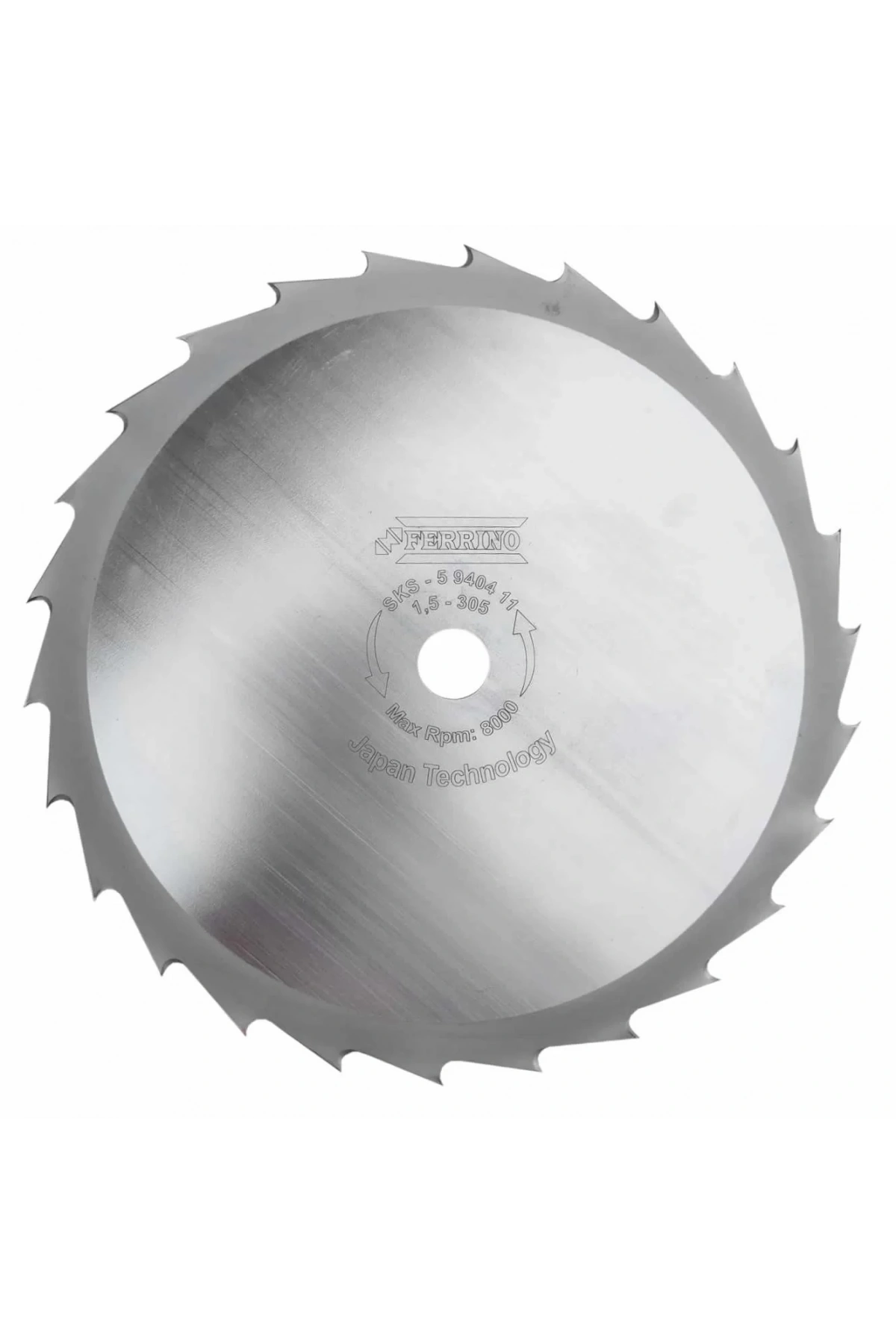 Ferrino Motorlu Tırpan Japon Bıçak Daire Testere 305Mm Deliksiz Gri