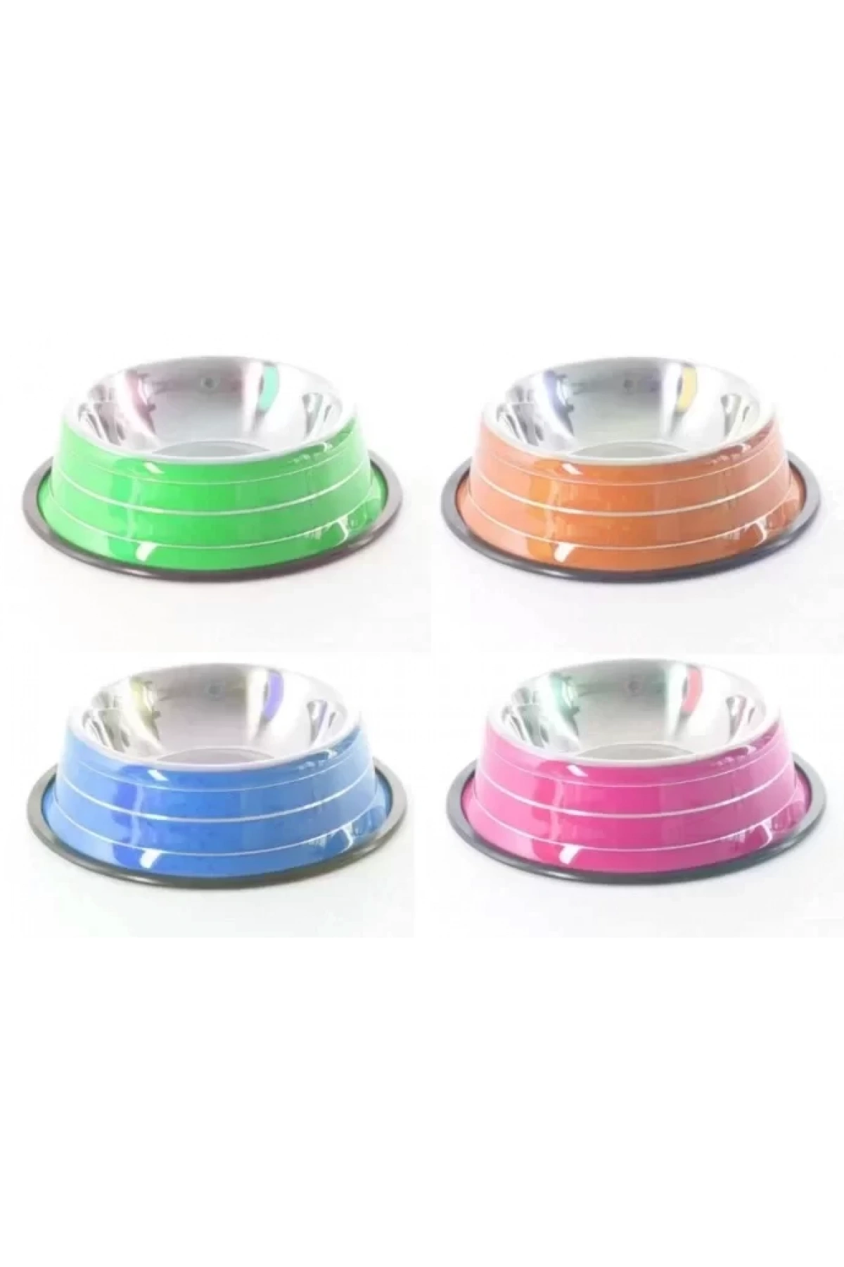 Kedi Köpek Mama Kabı Çizgili 26Cm Hb1034