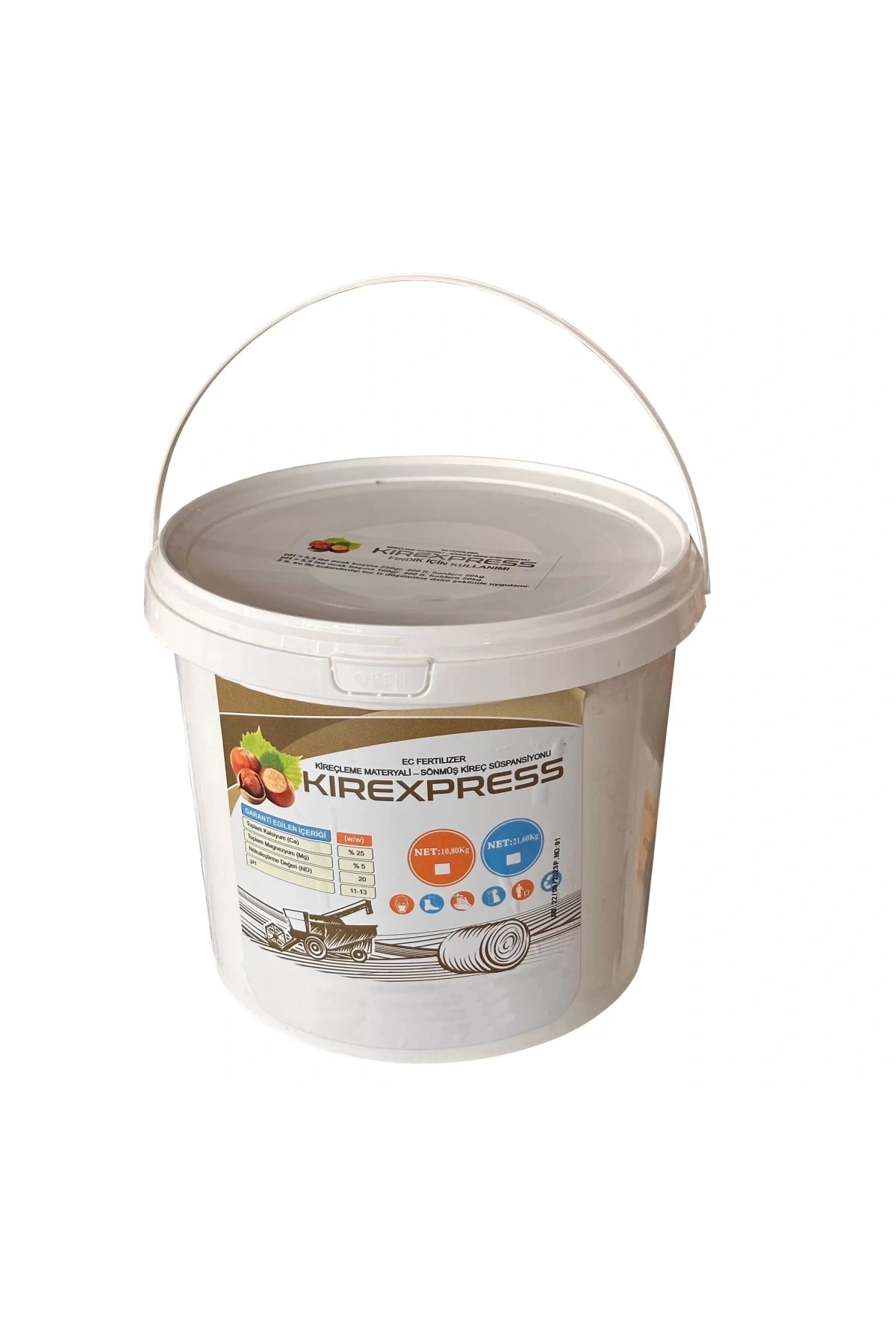 Kirexpress Sıvı Tarım Kireci 10Kg Sönmüş Kireç Süspansiyonu