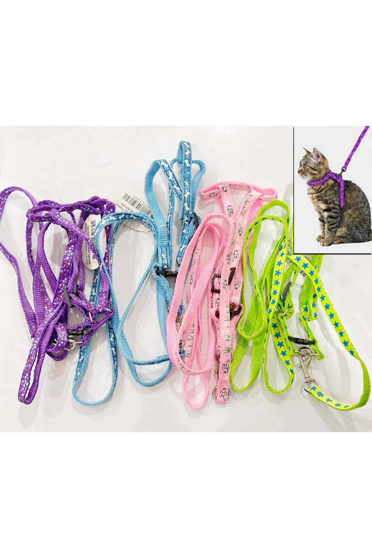 Köpek Kedi Göğüs Tasması Uzatma Kayışlı Gezdirme Tasma Hrb-013