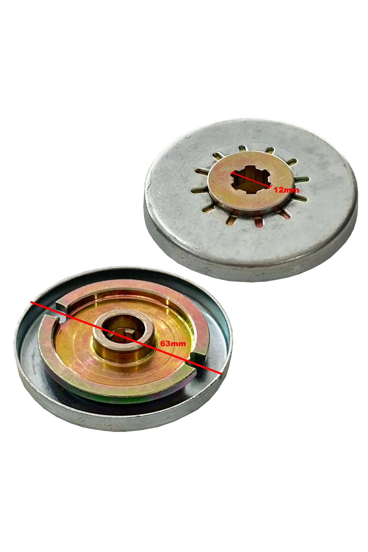 Motorlu Tırpan Bıçak Alt Pulu Başlık Sabit Pulu 6 Diş