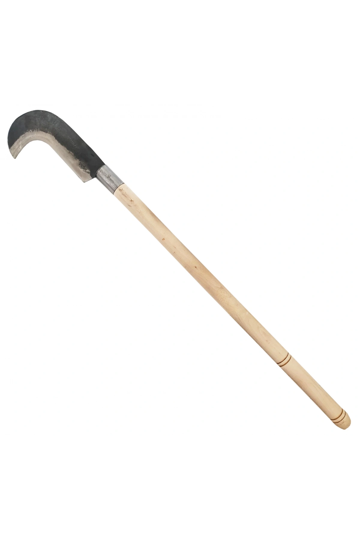 Orak Dövme Çelik El Yapımı Uzun Ahşap Saplı Diken Çalı Kesme