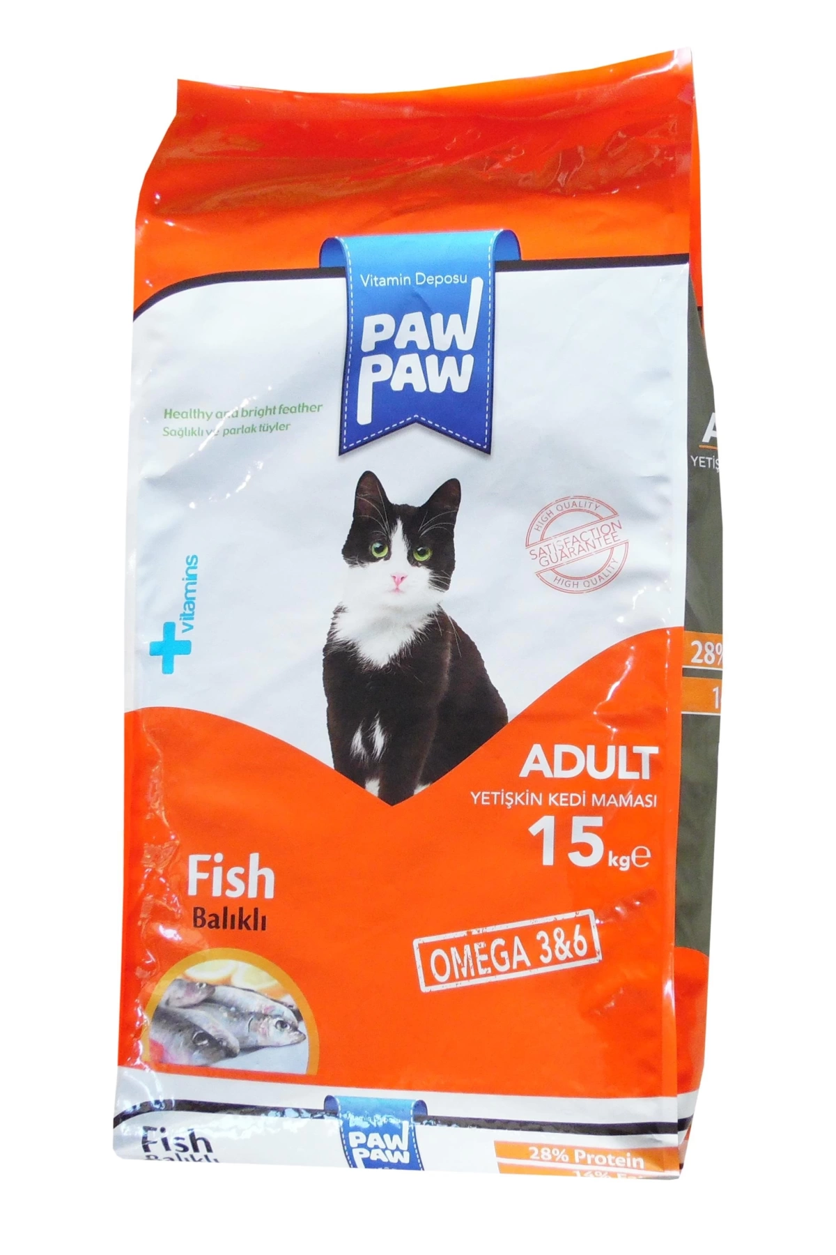 Paw Paw Balıklı Yetişkin Kedi Maması 15Kg