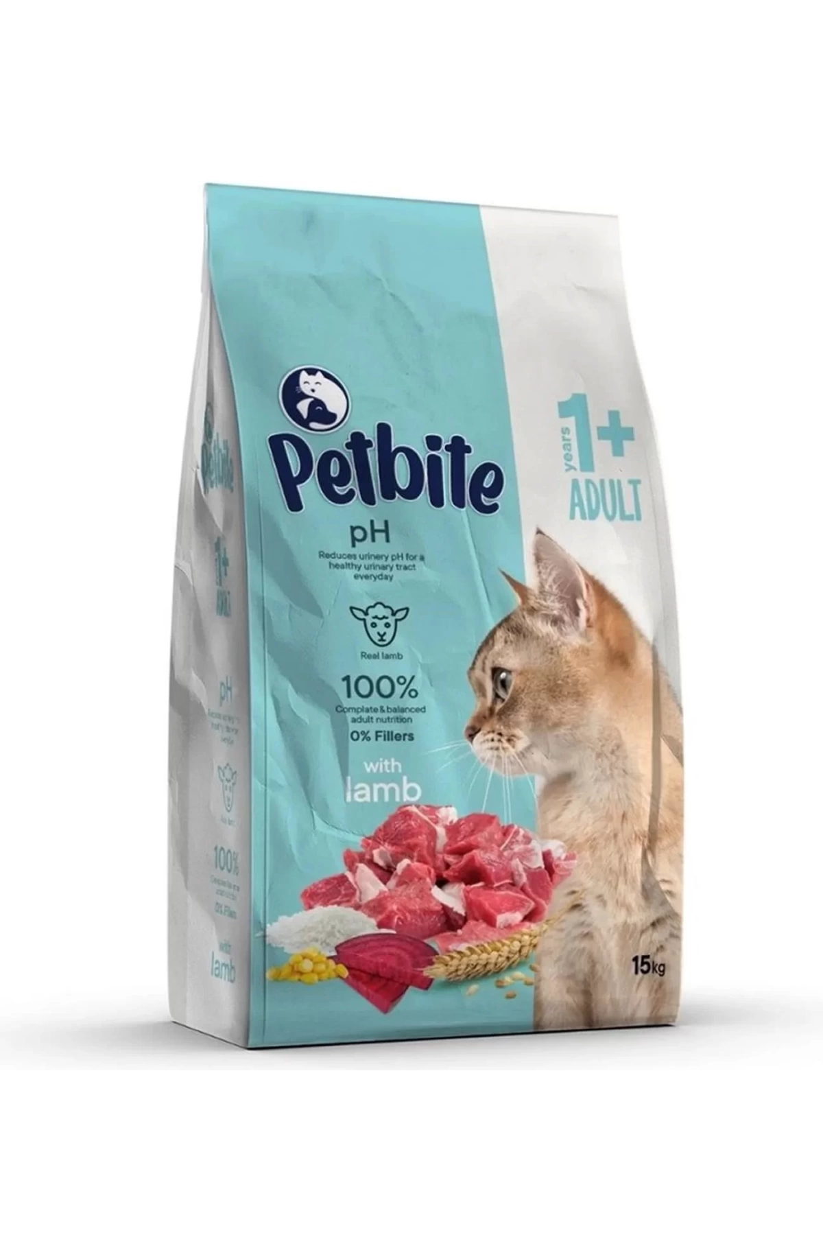 Petbite Yetişkin Kuzulu Kedi Maması 15 kg