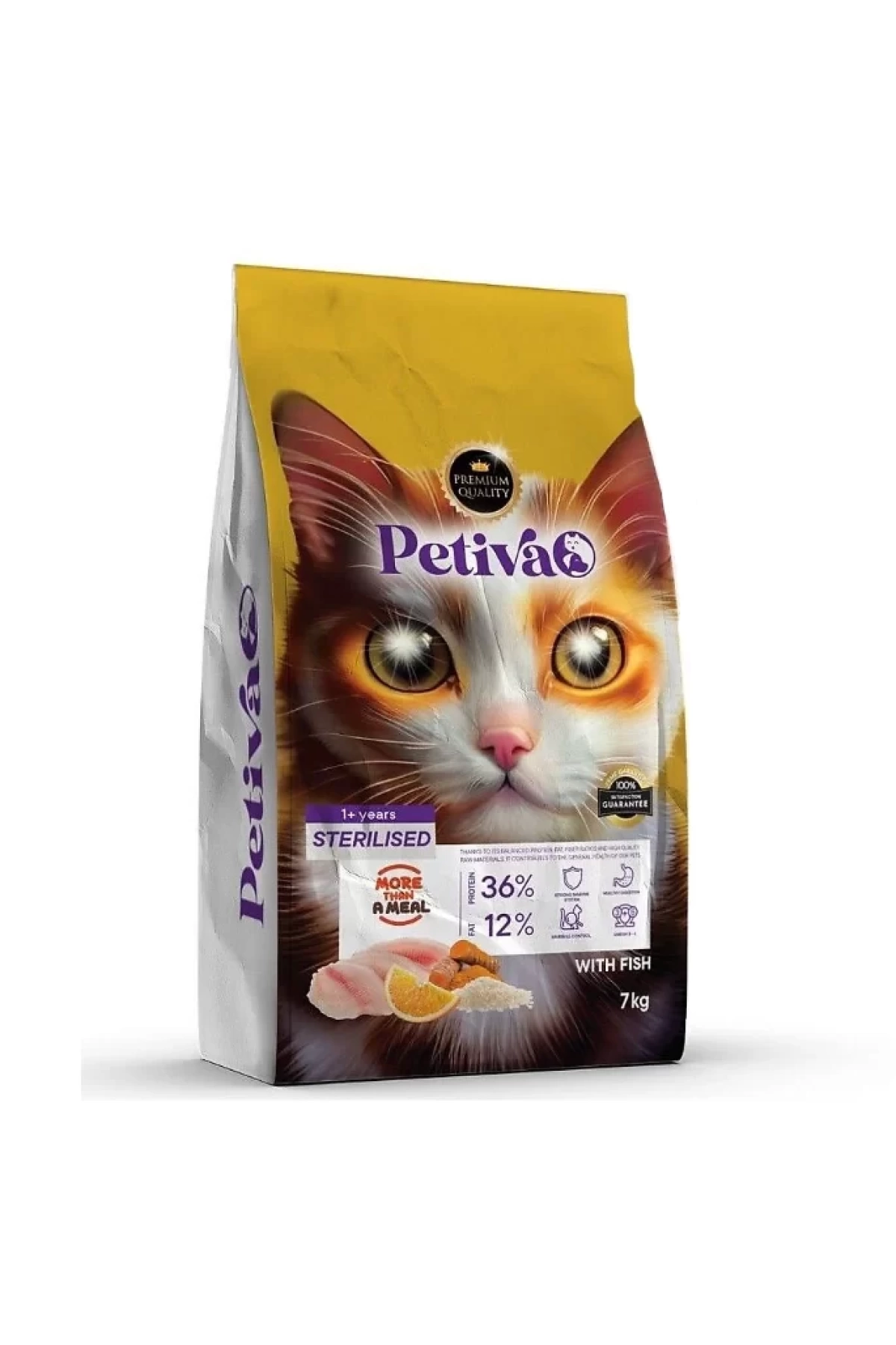 Petiva Kısırlaştırılmış Balıklı Kedi Maması 7 Kg