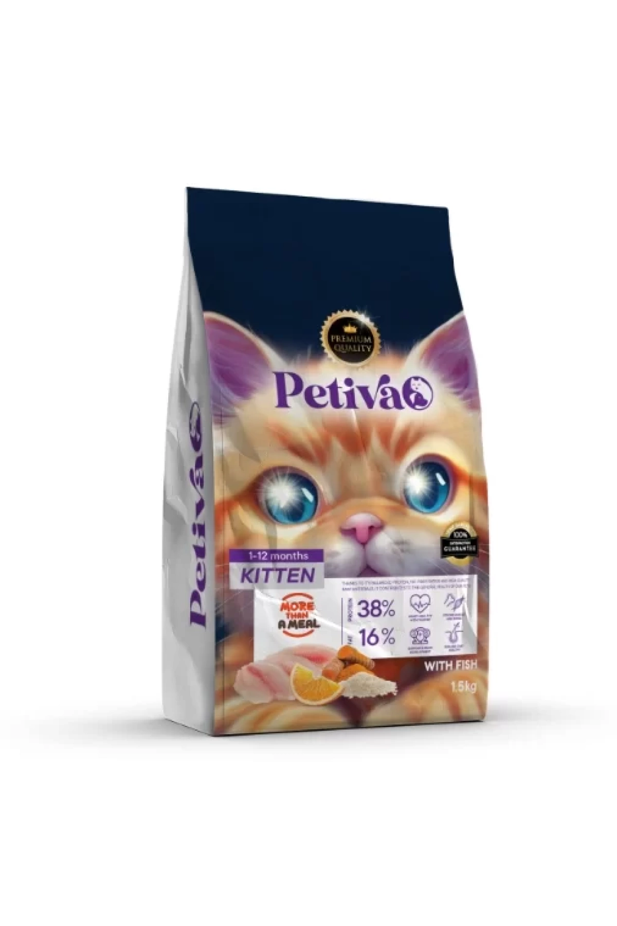 Petiva Yavru Balıklı Kedi Maması 1.5 Kg