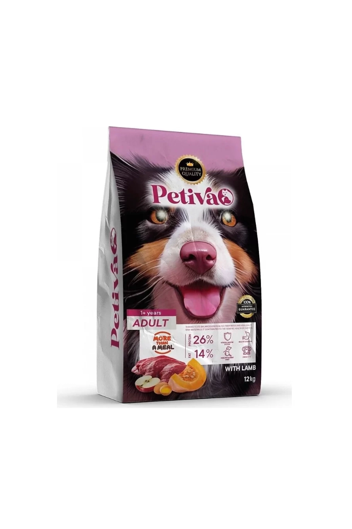 Petiva Yetişkin Kuzulu Köpek Maması 12 kg